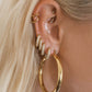 Amalfi Tube Hoops-Gold
