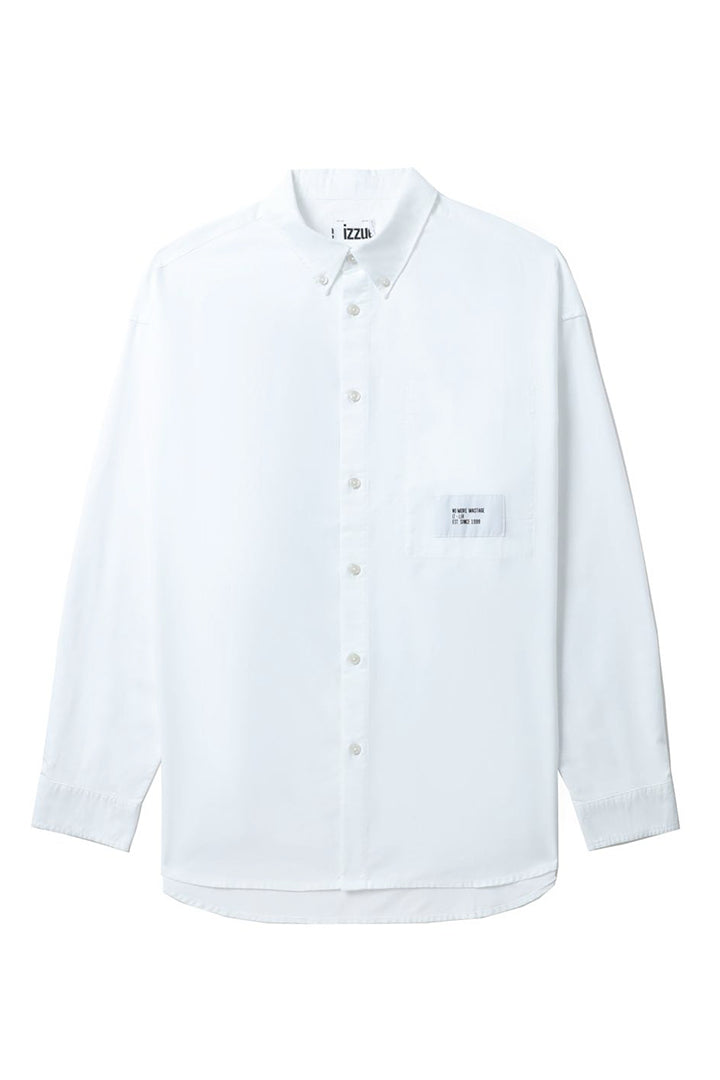 Izzue Men's Long Sleeve Shirt in White Color