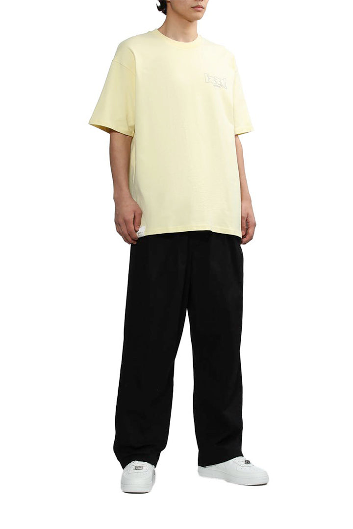 Izzue Men's Short Sleeve T-Shirt in Light Yellow color