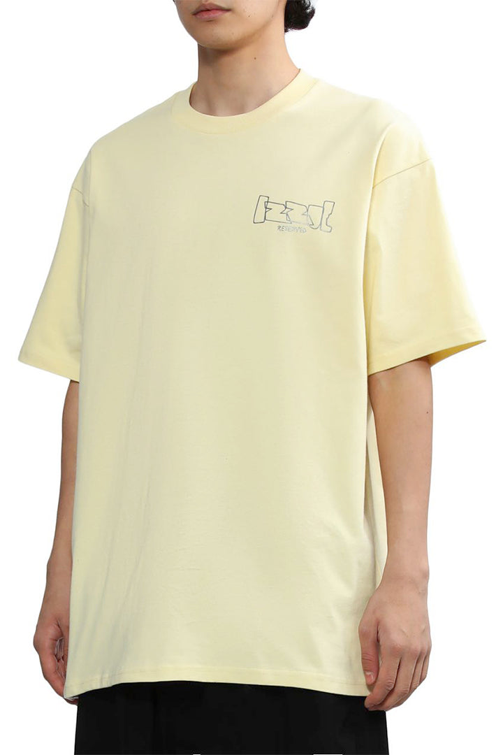 Izzue Men's Short Sleeve T-Shirt in Light Yellow color