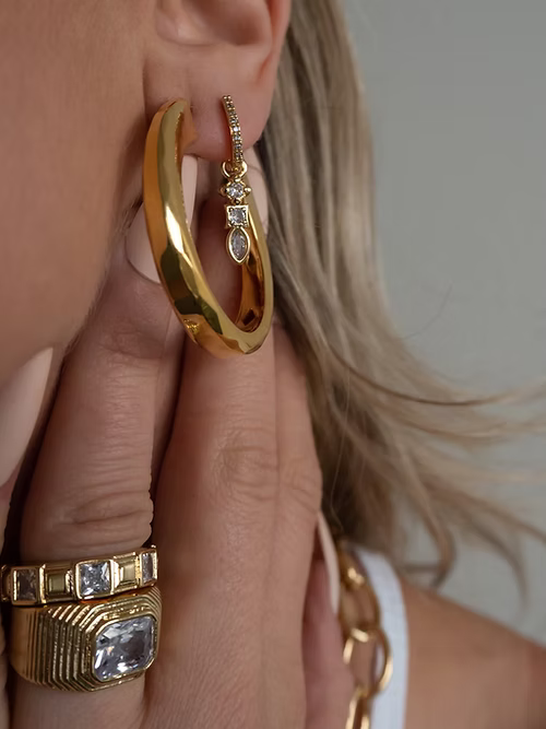 Architectural Statement Hoops-Gold