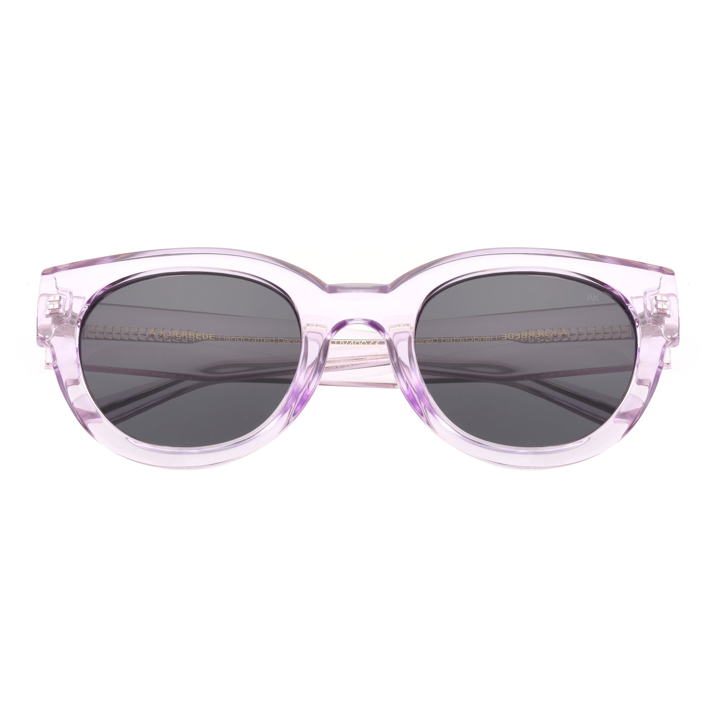 A.Kjaerbede Halo Sunglasses in Lavender Transparent color