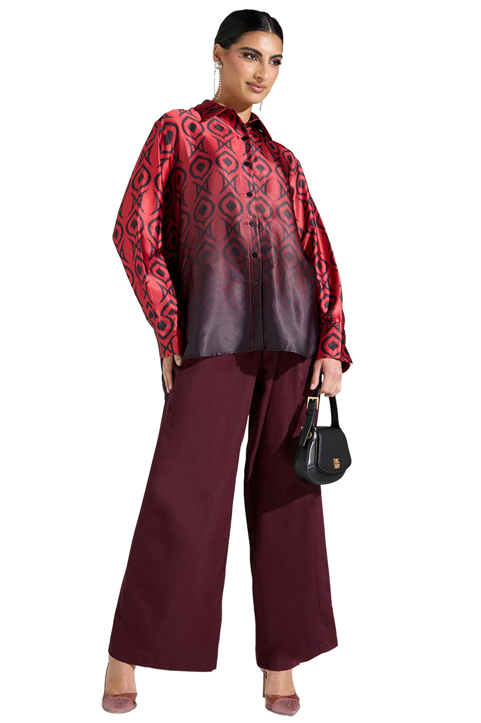 Woven Women Satin Shirt