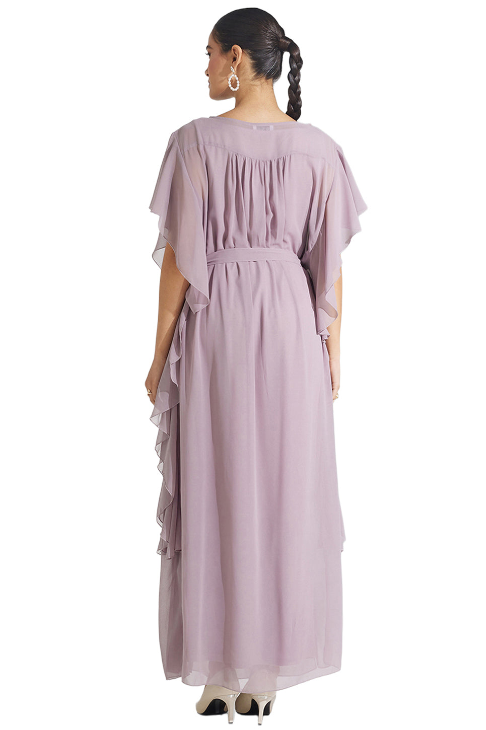 Georgette Side Frill Dress