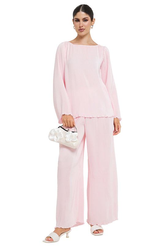 SOFT PLEATED TUNIC TOP