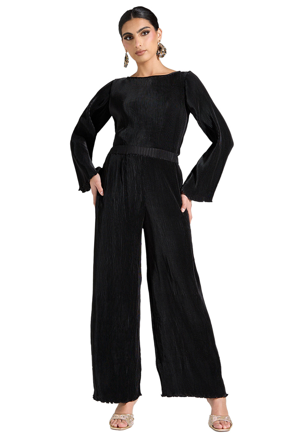 Soft Pleated Wide Leg Pants