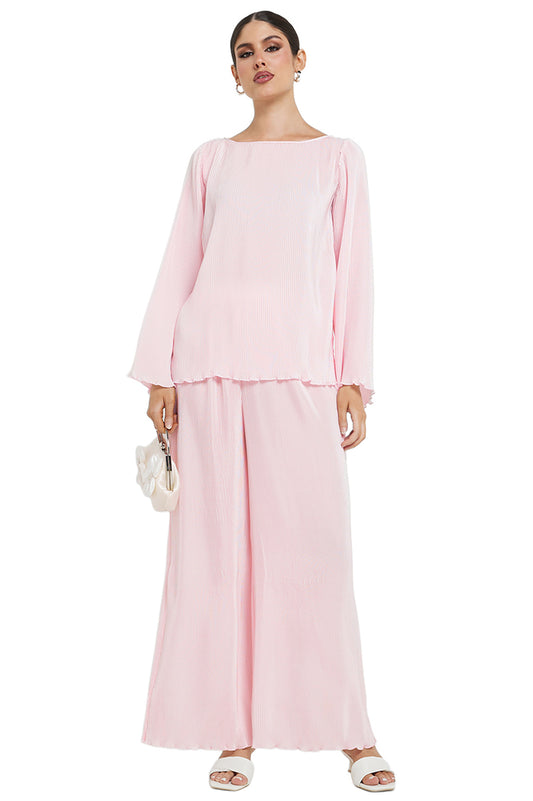 Soft Pleated Wide Leg Pants