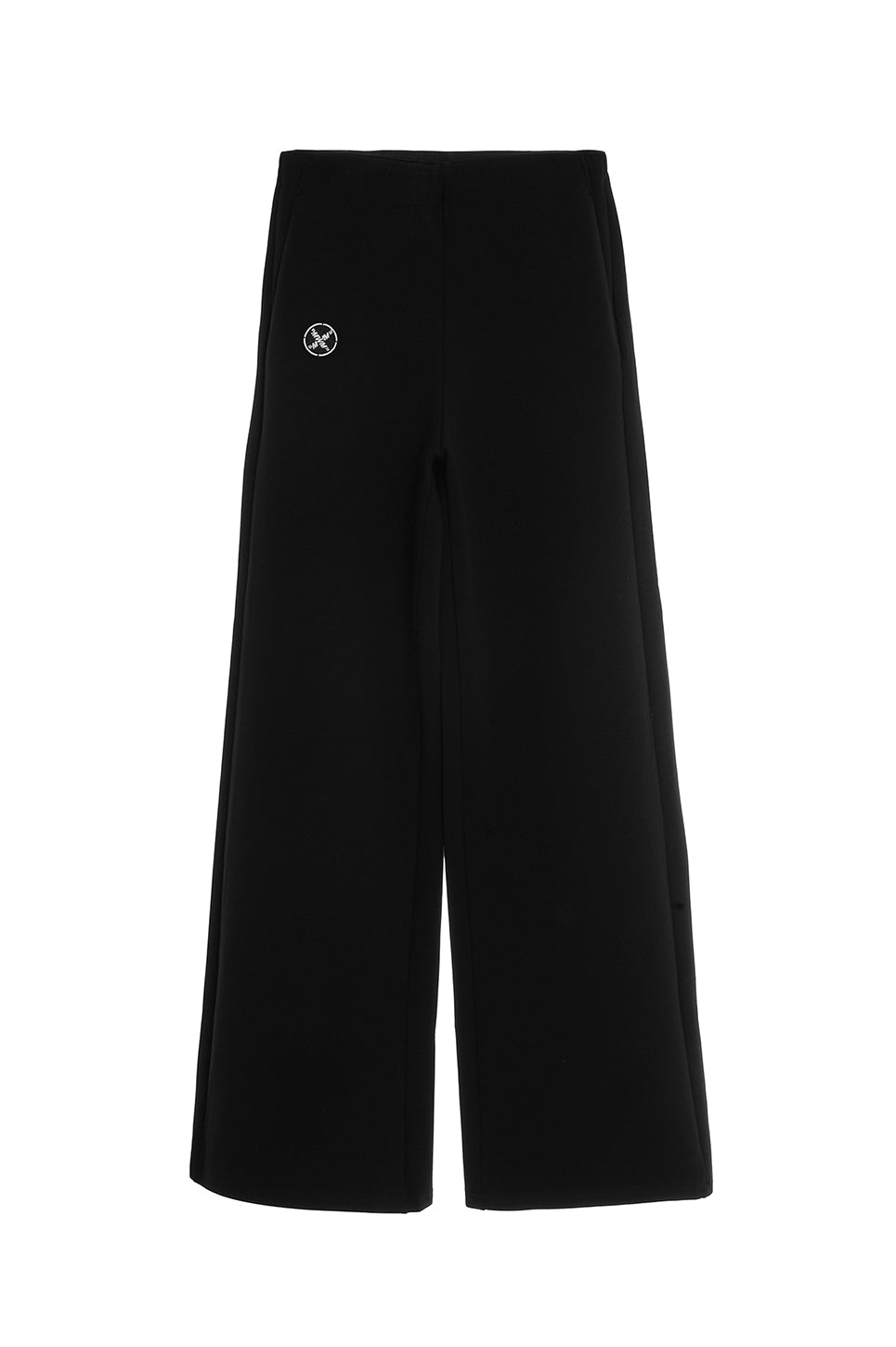 MWM Black Palazzo Pants Roma Knit Elastic Waist