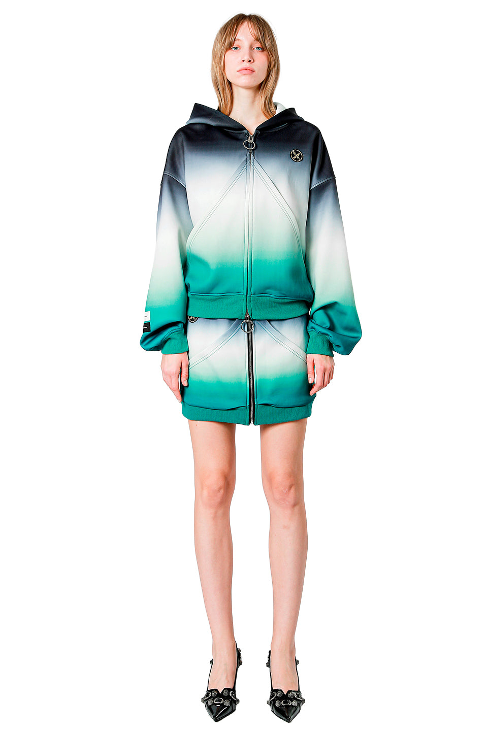 Mwm Oversized Hoodie With Dropped Shoulders And Puffed Sleeves