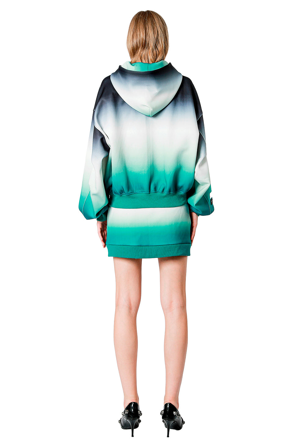 Mwm Oversized Hoodie With Dropped Shoulders And Puffed Sleeves