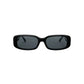 ROXIE, Rectangular sunglasses for men and women grey lens UV400 protection