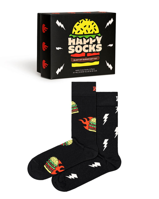 2-Pack Blast Off Burger Socks Gift Set