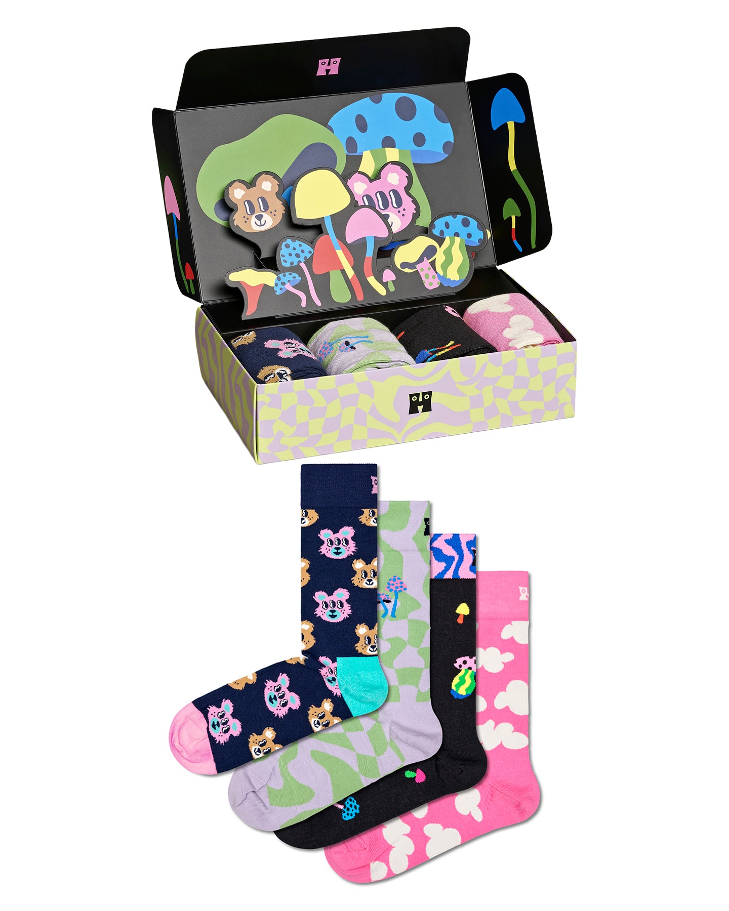 4-Pack Happy In Wonderland Socks Gift Set