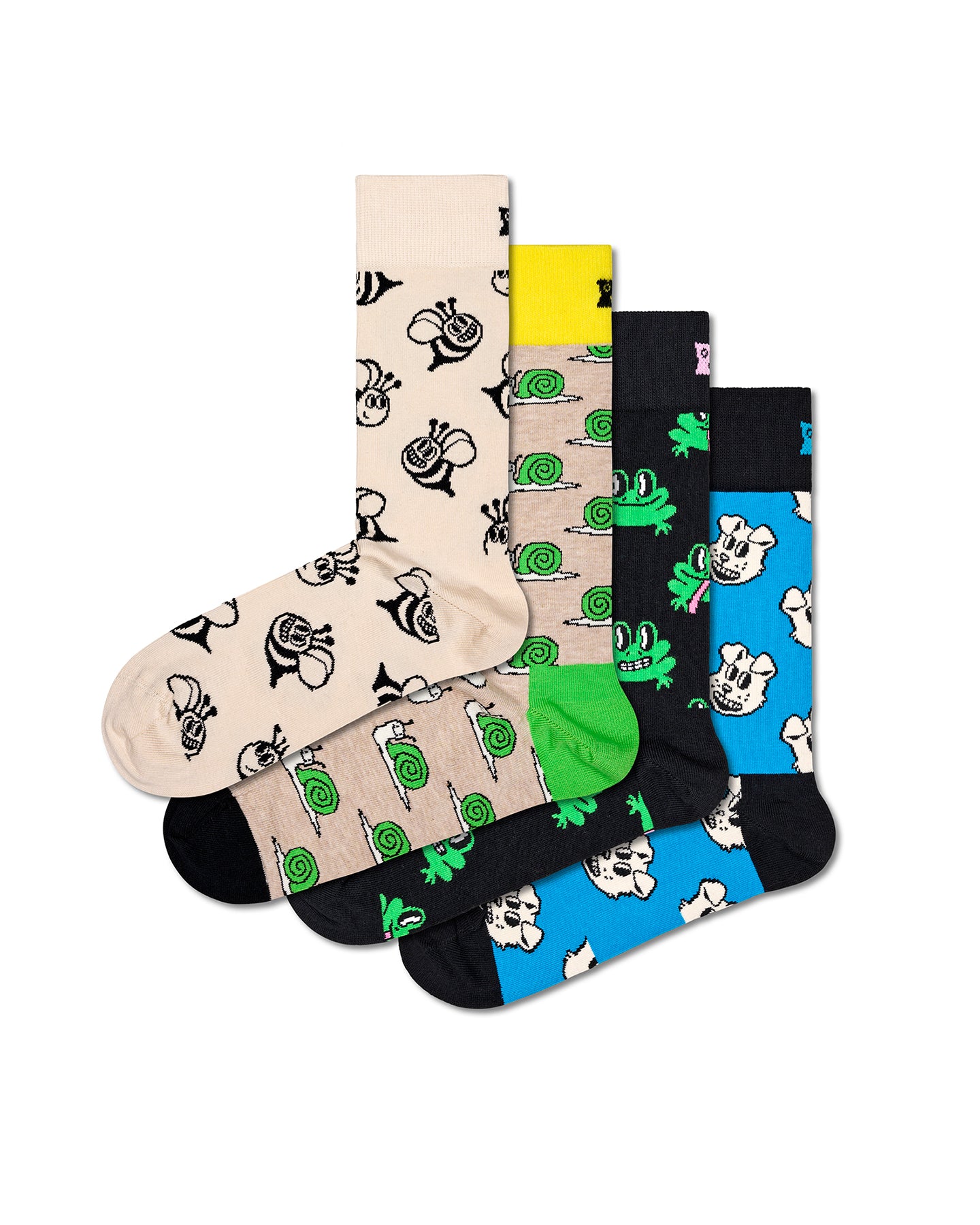 4-Pack Happy Animals Socks Gift Set