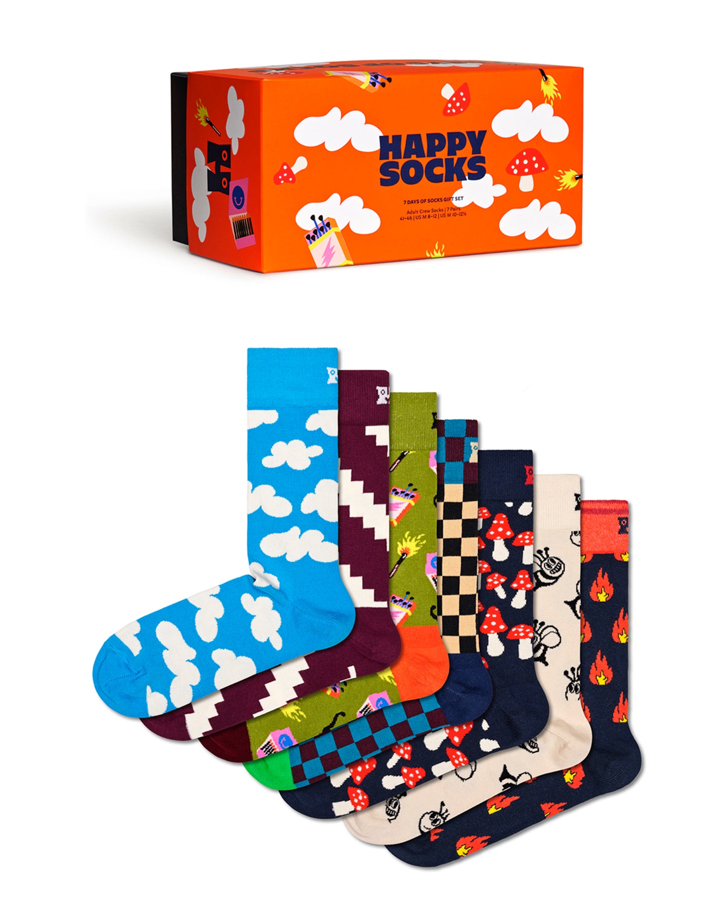 7-Pack A Wild Week Socks Gift Set