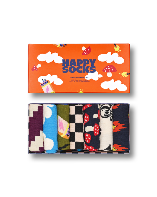 7-Pack A Wild Week Socks Gift Set