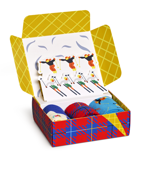 3-Pack Downhill Skiing Socks Gift Set