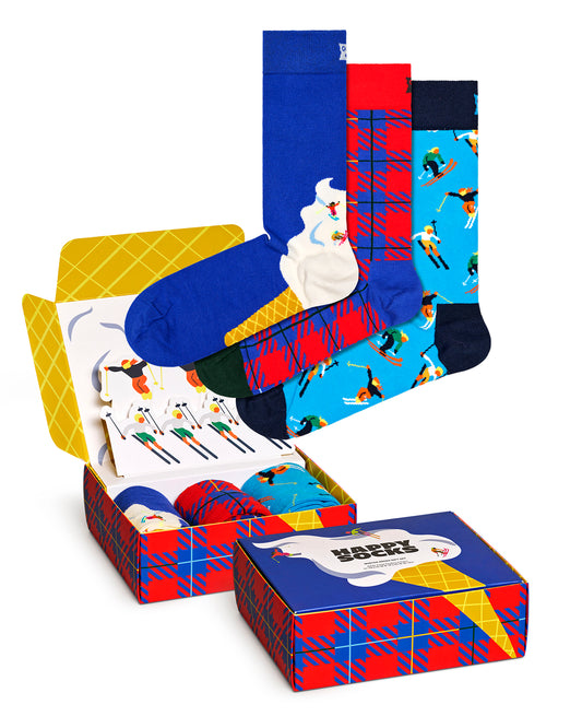 3-Pack Downhill Skiing Socks Gift Set