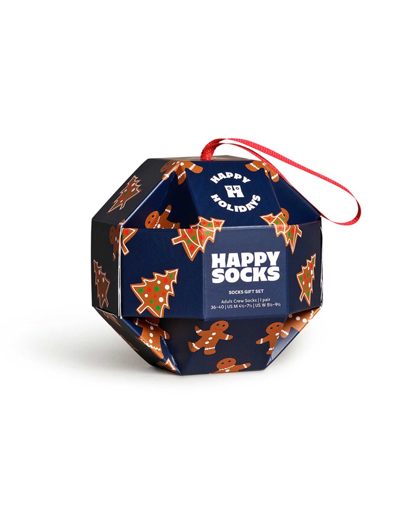 1-Pack Gingerbread Cookies Socks Gift Box