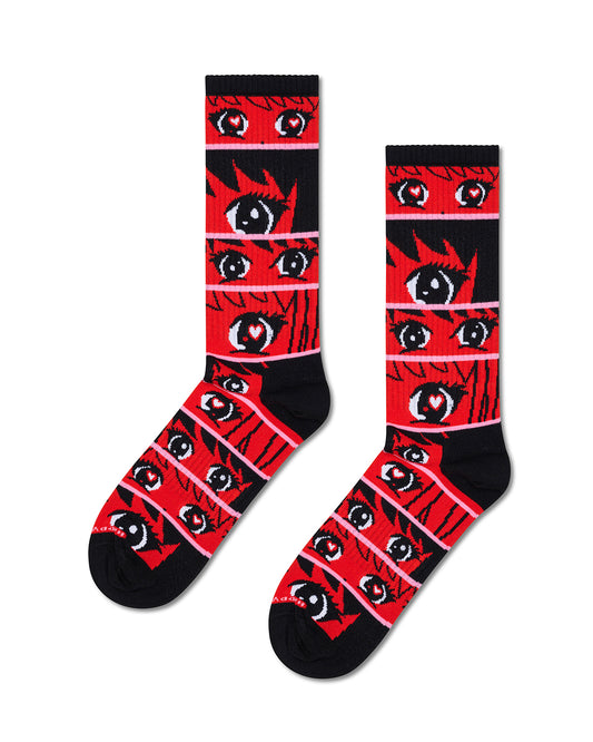 Anime Stripes Sneaker Sock