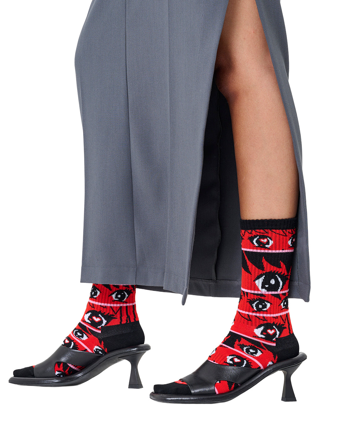 Anime Stripes Sneaker Sock