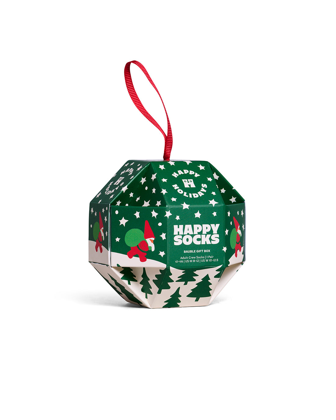 1-Pack Christmas Snow Globe Sock Gift Set