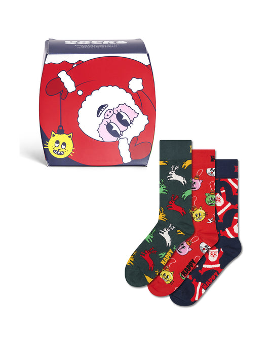 3-Pack Stuck in the Chimney Socks Gift Set