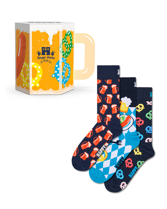 3-Pack Beer Glass Socks Gift Set