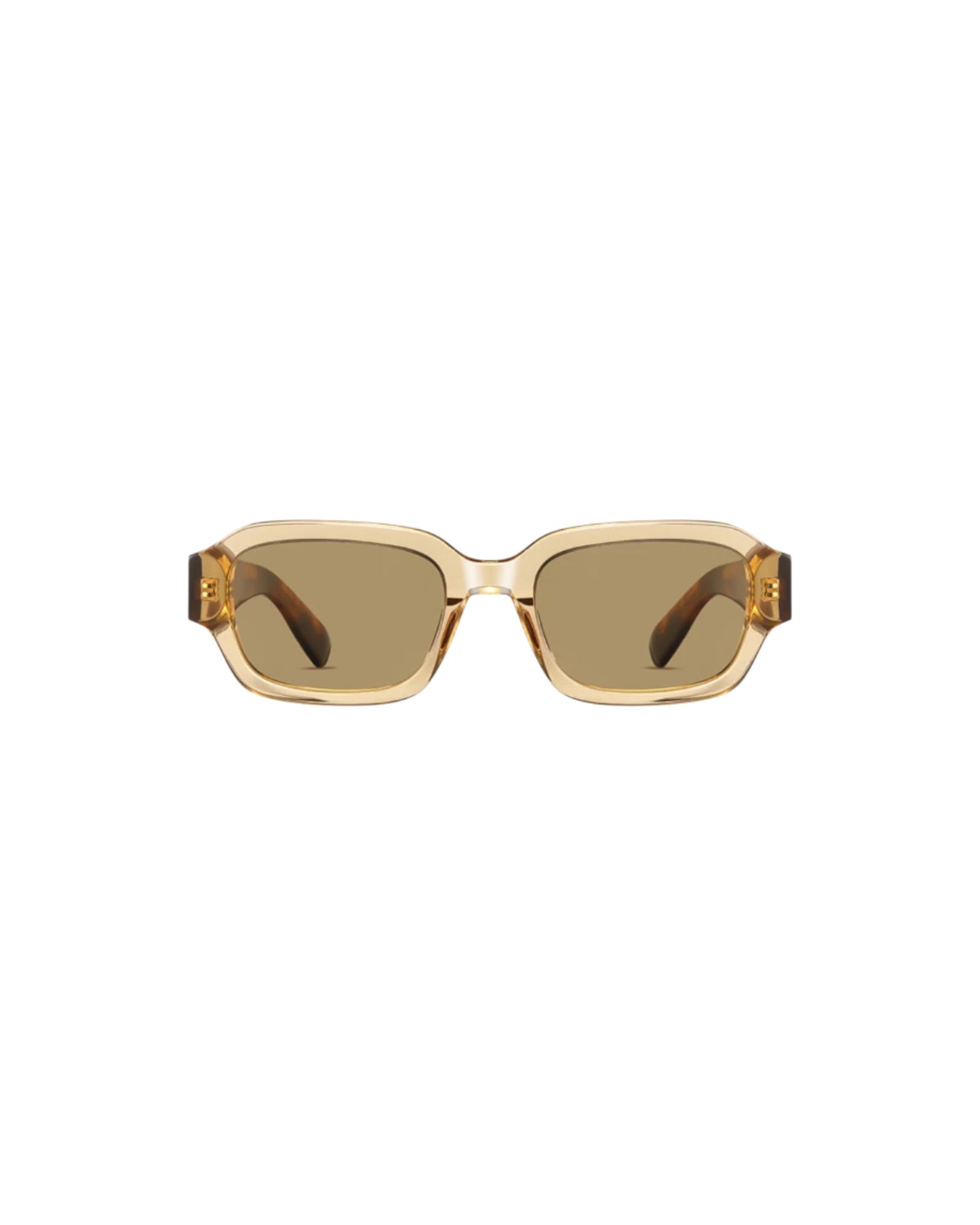 Downey, Square sunglasses for men and women green lens UV400 protection