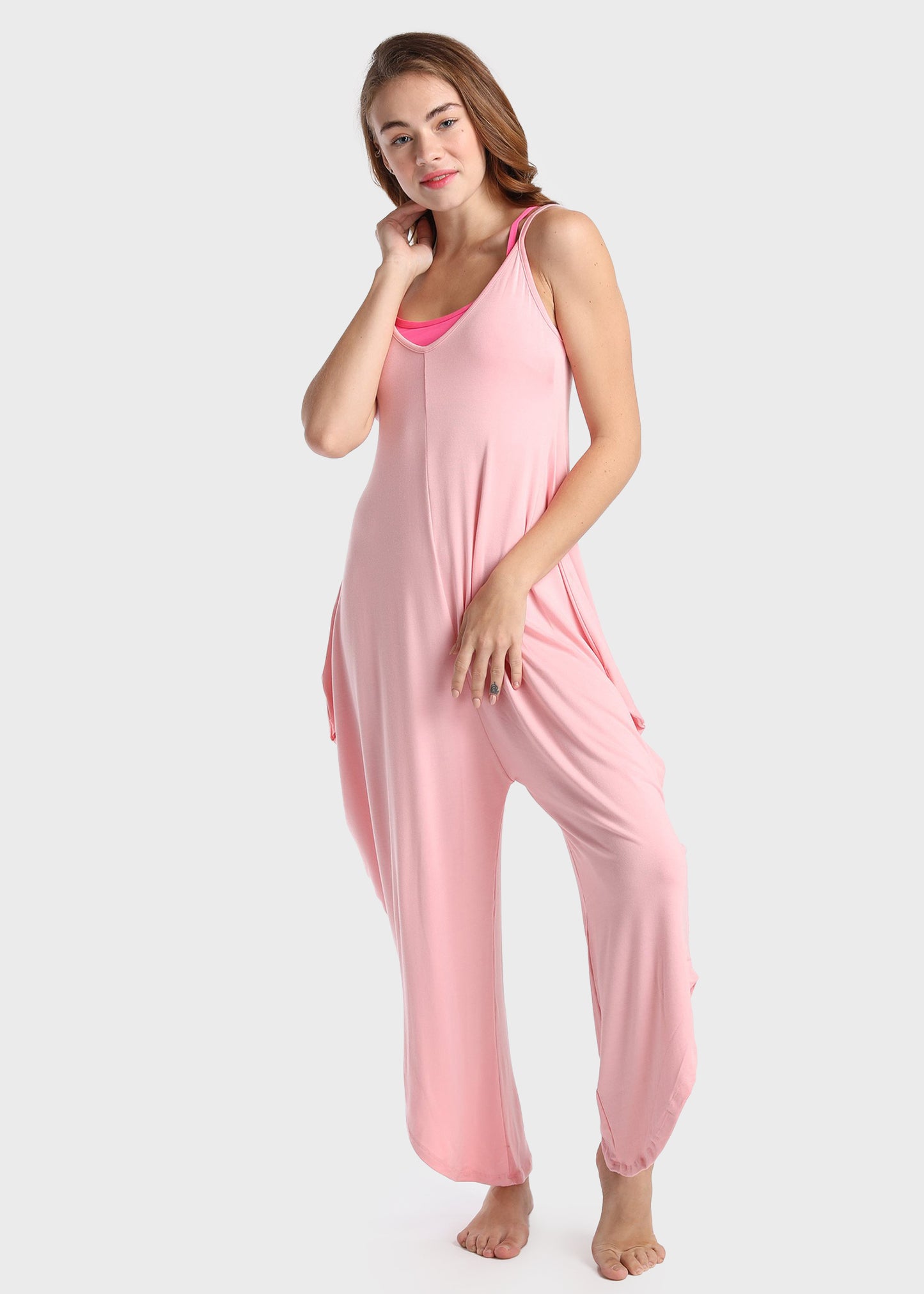 Flexi Long Romper in Pink - Free Size