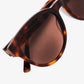 Rita, oval contured sunglasses for men and women with brown lens UV400 protection