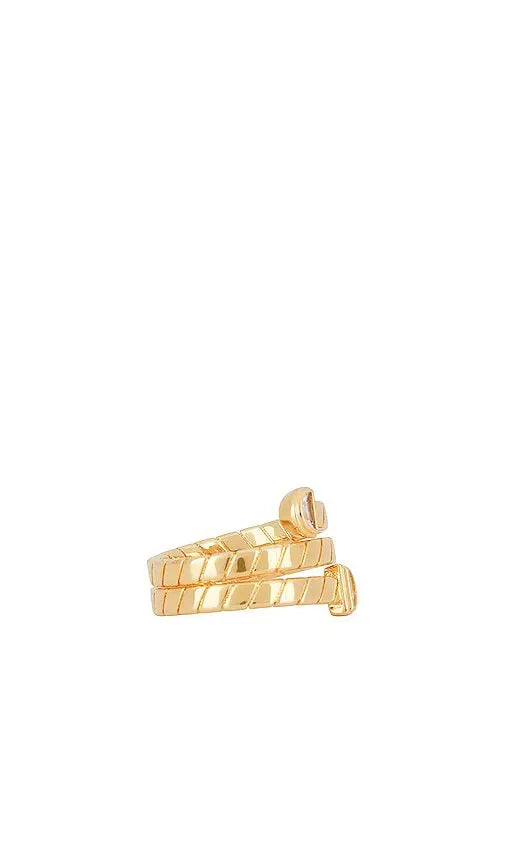 Snake Chain Wrap Ring- Gold- Size 7