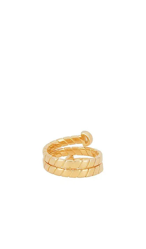 Snake Chain Wrap Ring- Gold- Size 7
