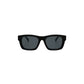 FUTURE, Oval contoured rectangular sunglasses for women and men grey lens UV400 protection