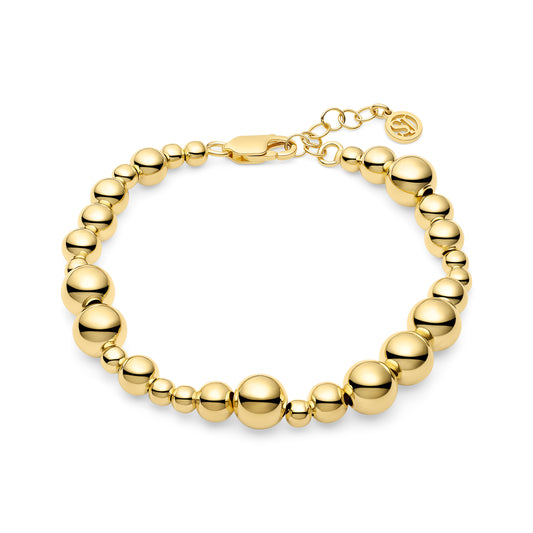 BORMIO GRANDE 18k Gold Plated beaded bracelet