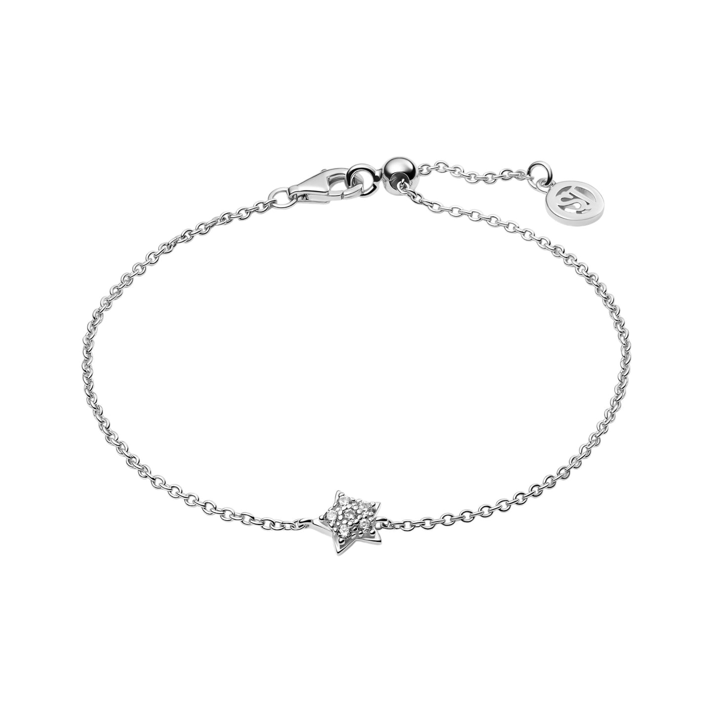 ASTRI 18k gold plated Sterling Silver BRACELET with White zirconia