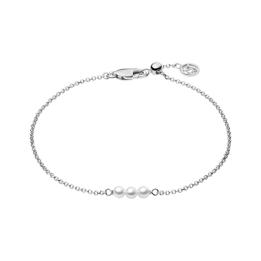 PERLA CINQUE Rhodium Plated Sterling Silver BRACELET