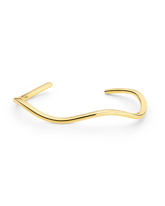ELLERA WAVES PIANURA 18k gold plated Modern  Bangle