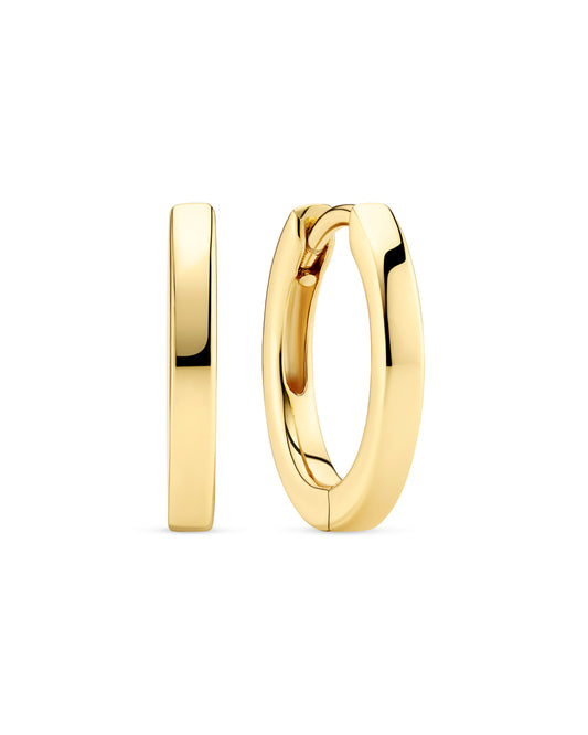 ELLERA PIANURA MEDIO 18k gold plated Small Hoop Eaarings
