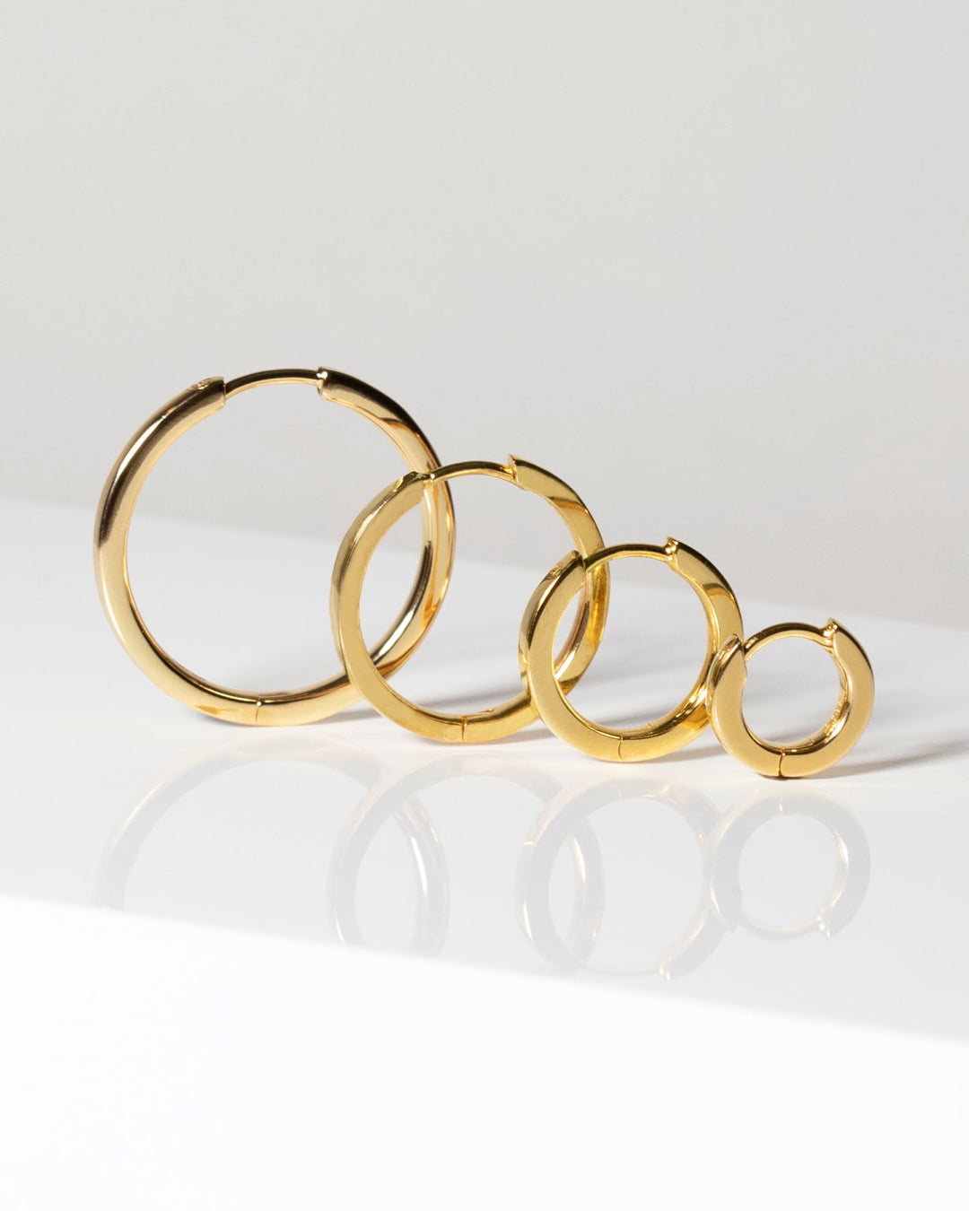 ELLERA PIANURA GRANDE 18k gold plated Big Hoop Earings
