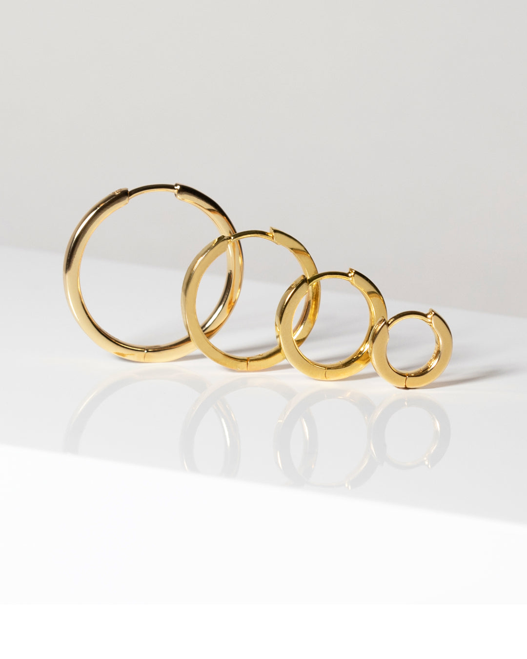 ELLERA PIANURA X-GRANDE 18K Gold Plated Hoop Earrings