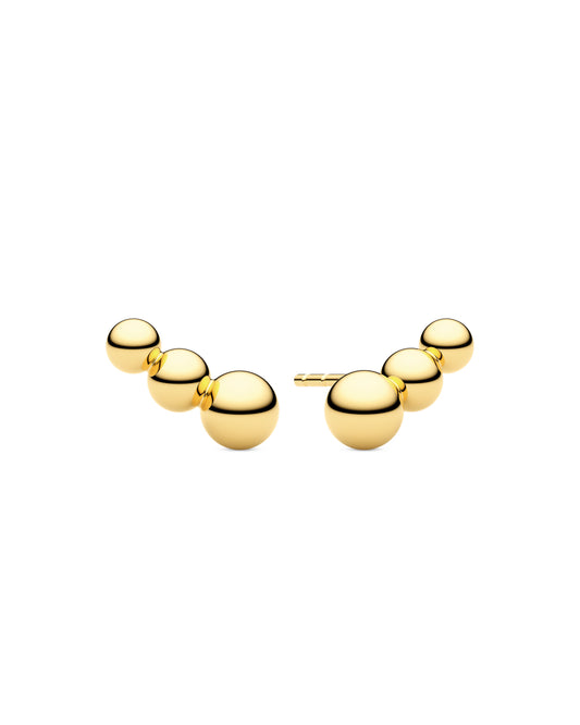 BORMIO PICCOLO 18k Gold Plated Sterling Silver Polished Earrings