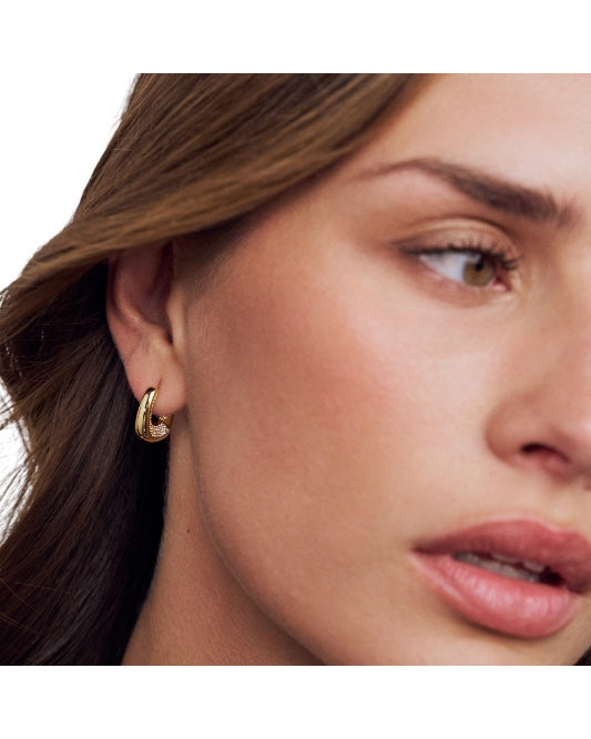 BORSA PICCOLO Rhodium Plated Sterling Silver Earrings