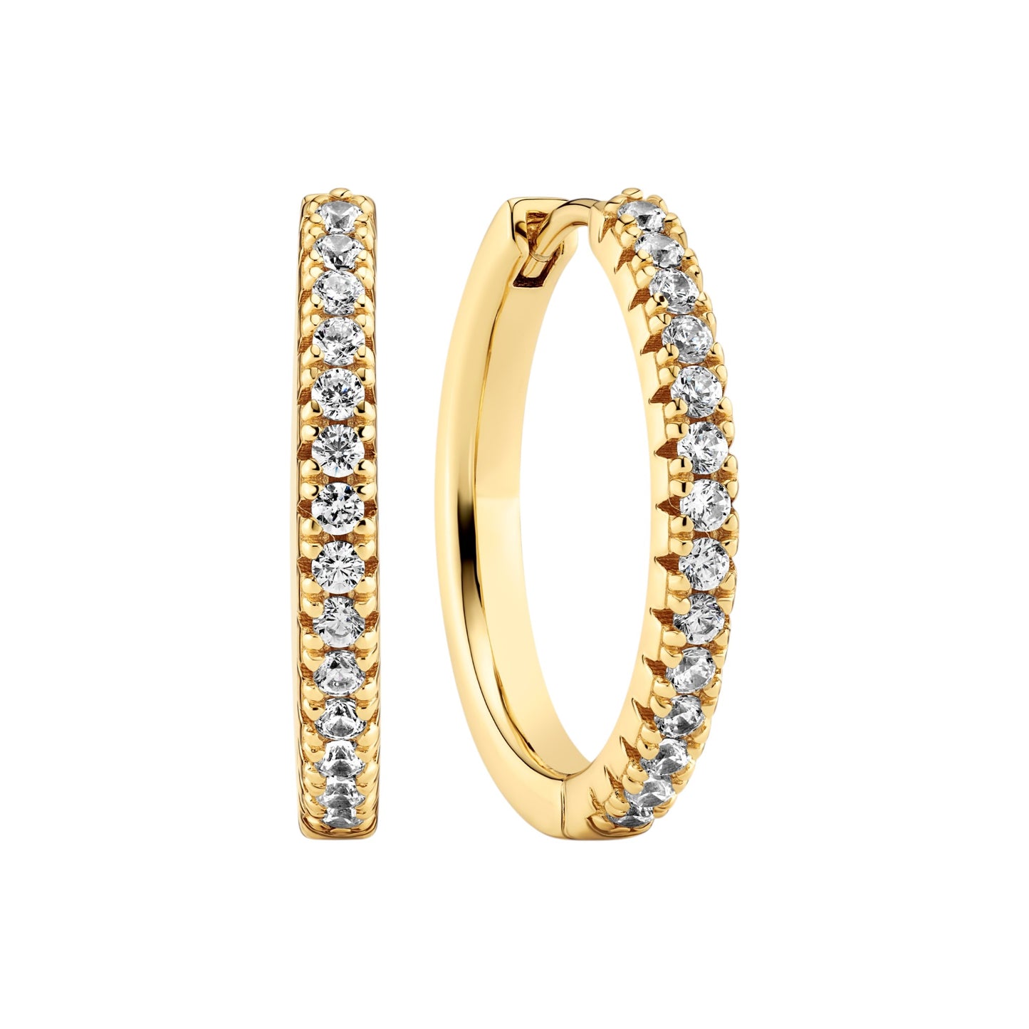 LLERA GRANDE Rhodium Plated Sterling Silver Earrings