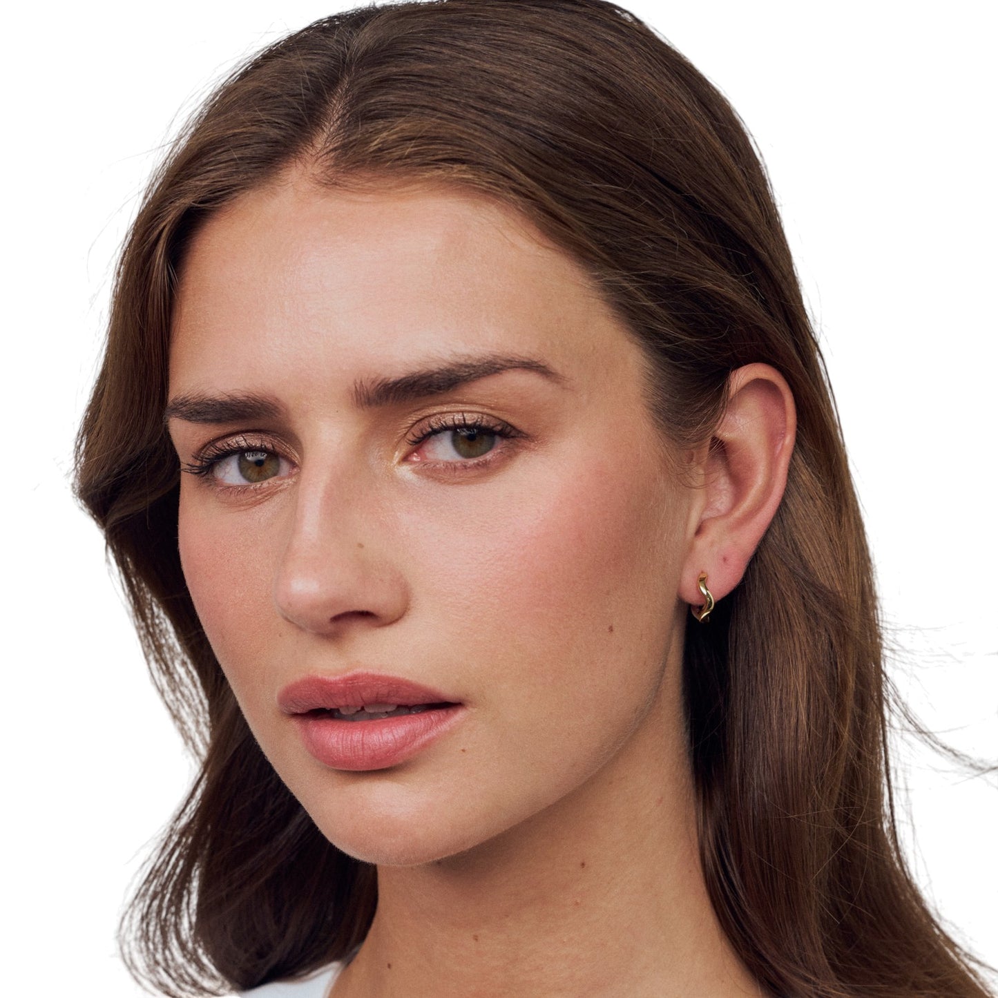 ELLERA WAVES PIANURA MEDIO Two-Toned Sterling Silver Earrings