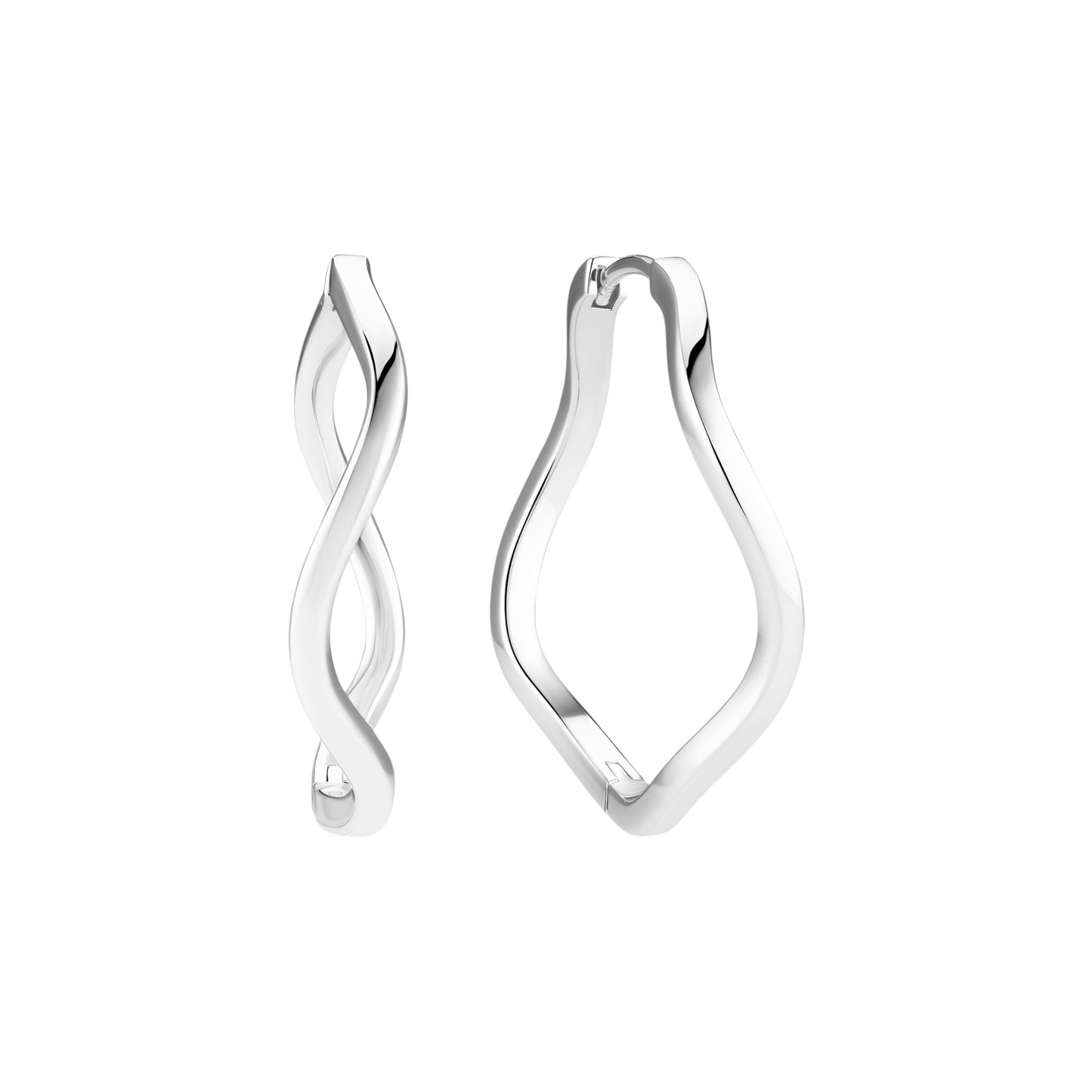 ELLERA WAVES PIANURA X-GRANDE 18k gold plated sterling silver EARRINGS