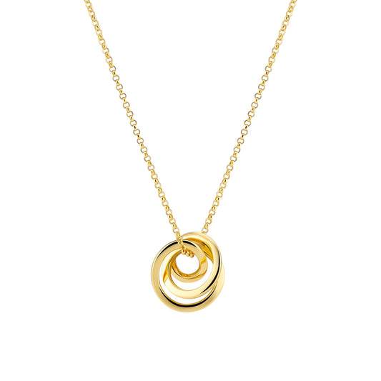SPIRALE PIANURA PICCOLO 18k gold plated Sterling Silver NECKLACE