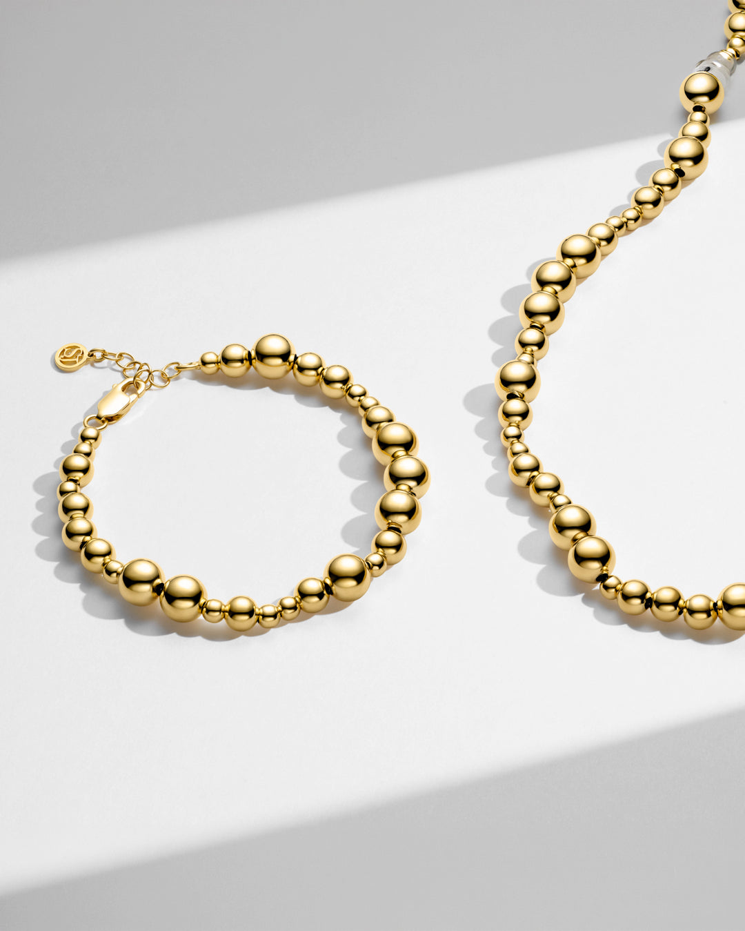BORMIO GRANDE 18k Gold Plated beaded bracelet