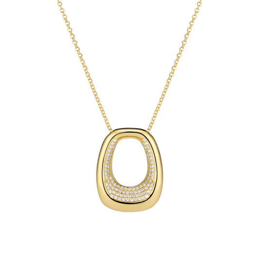 BORSA GRANDE 18k gold plated Sterling Silver NECKLACE
