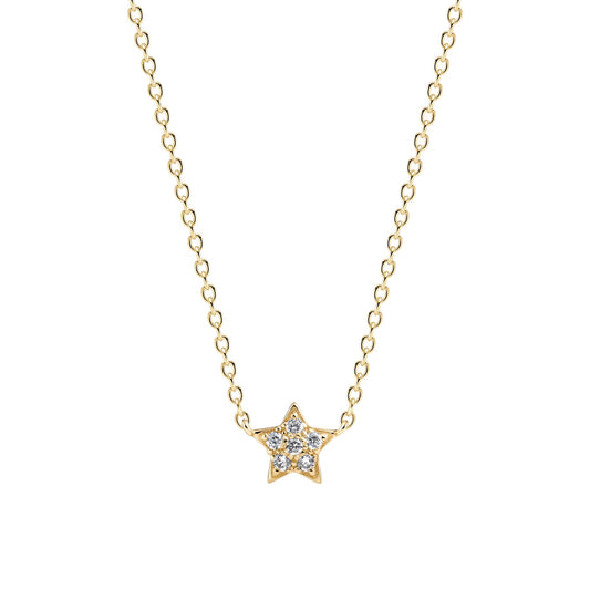 ASTRI 18k Gold Plated Sterling Silver NECKLACE with White zirconia